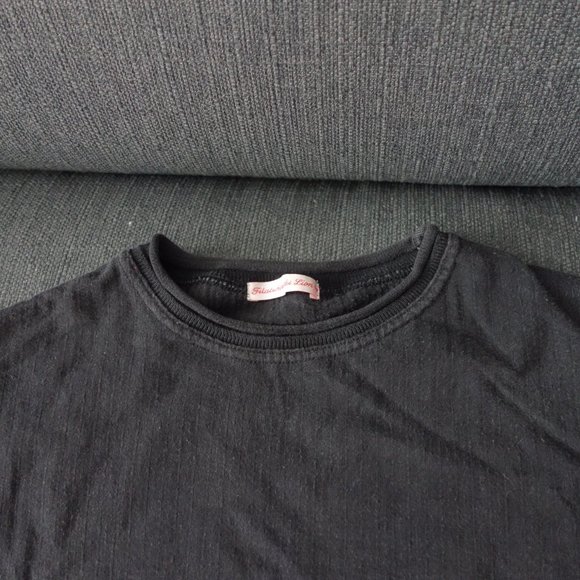 Filatures du Lion Short Sleeve Black Top - Size M - Picture 10 of 11